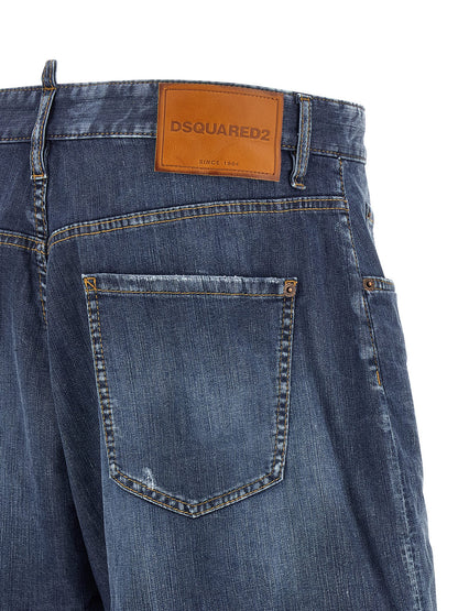 Shorts Bermuda Dsquared² de algodón azul