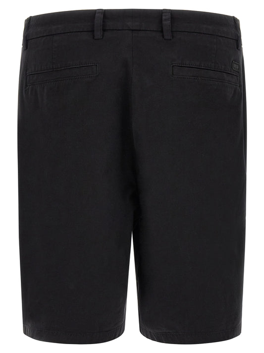 Hugo Boss Black Cotton Bermuda Shorts
