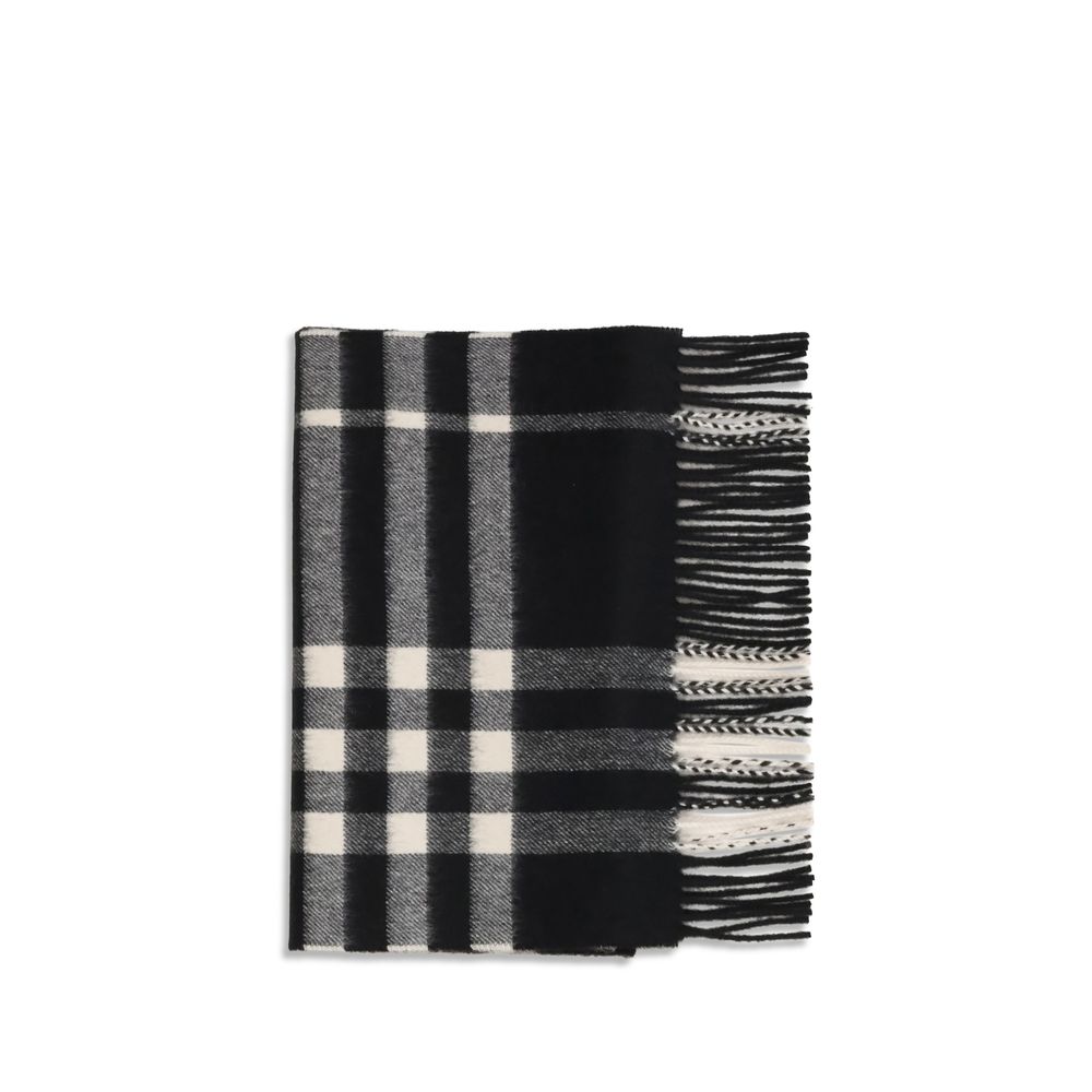 Bufanda de cachemir negra Burberry