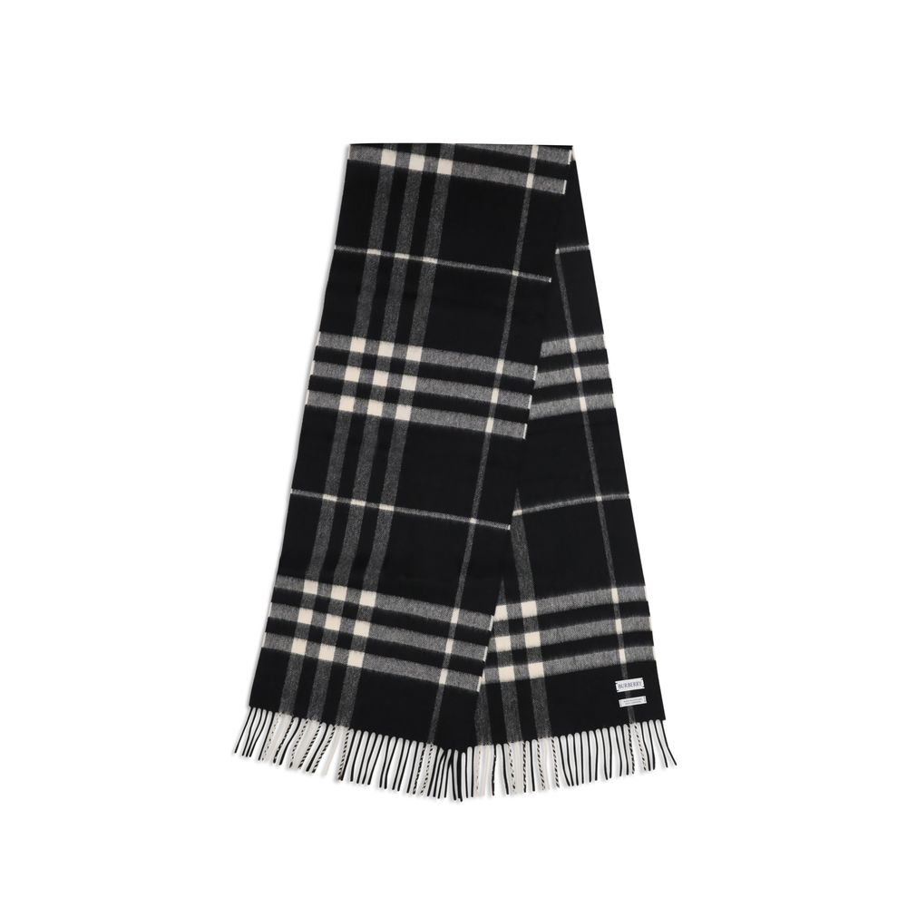 Bufanda de cachemir negra Burberry