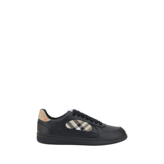 Zapatillas Deportivas Bajas Burberry Piel de Becerro Negra Bos Taurus