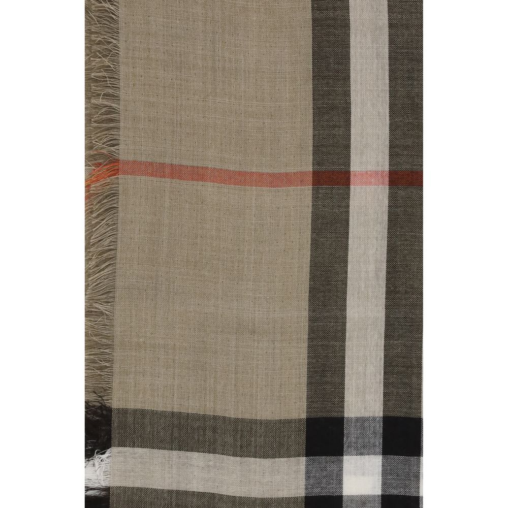 Bufanda Burberry de lana beige Oves Aries
