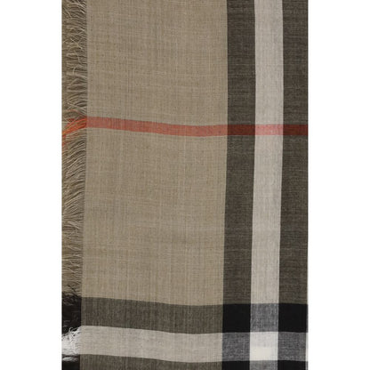 Bufanda Burberry de lana beige Oves Aries