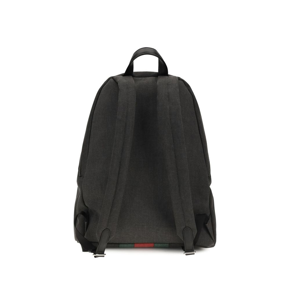 Mochila Gucci de tela negra