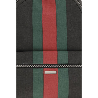 Mochila Gucci de tela negra