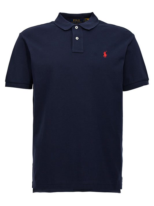 Polo Ralph Lauren Camiseta Polo Slim Fit De Algodón Azul