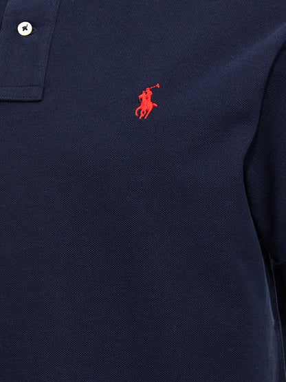 Polo Ralph Lauren Camiseta Polo Slim Fit De Algodón Azul