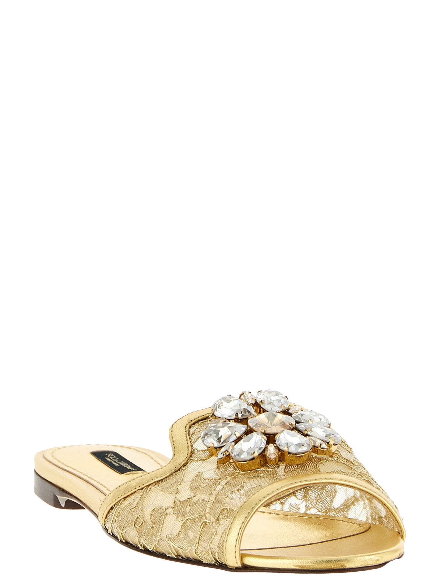 Chanclas Dolce & Gabbana de poliamida dorada