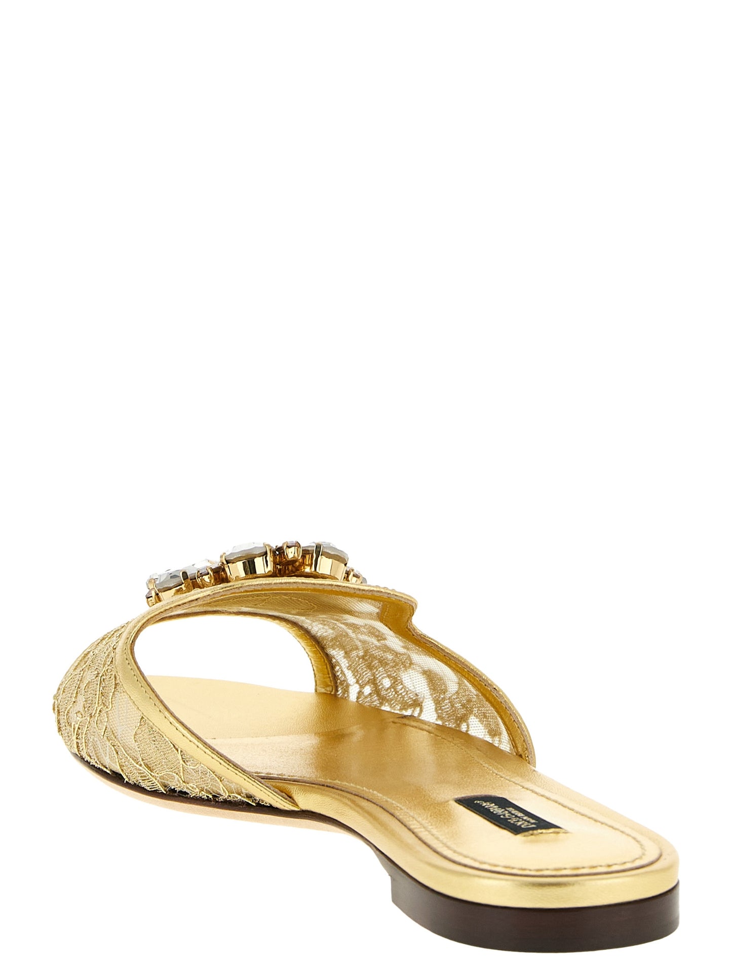 Chanclas Dolce & Gabbana de poliamida dorada