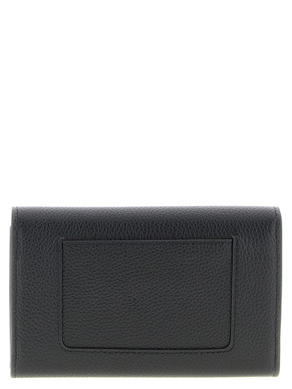 Tarjetero Mulberry de piel bovina negra