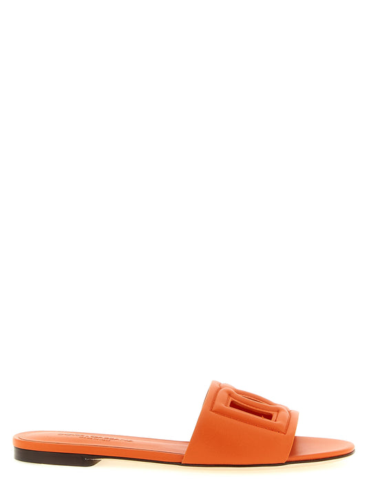Sandalias Dolce & Gabbana de piel de becerro naranjas