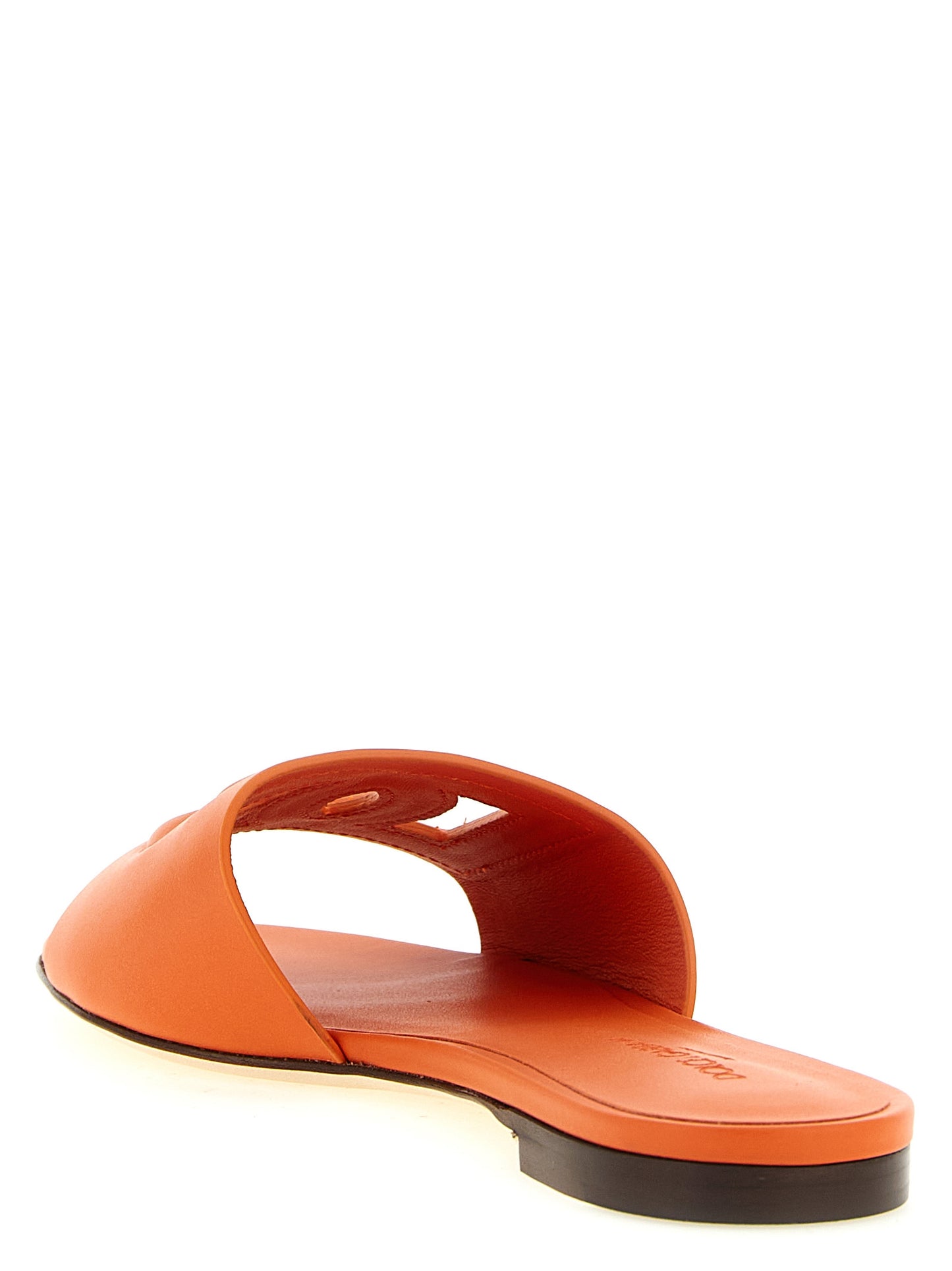 Sandalias Dolce & Gabbana de piel de becerro naranjas