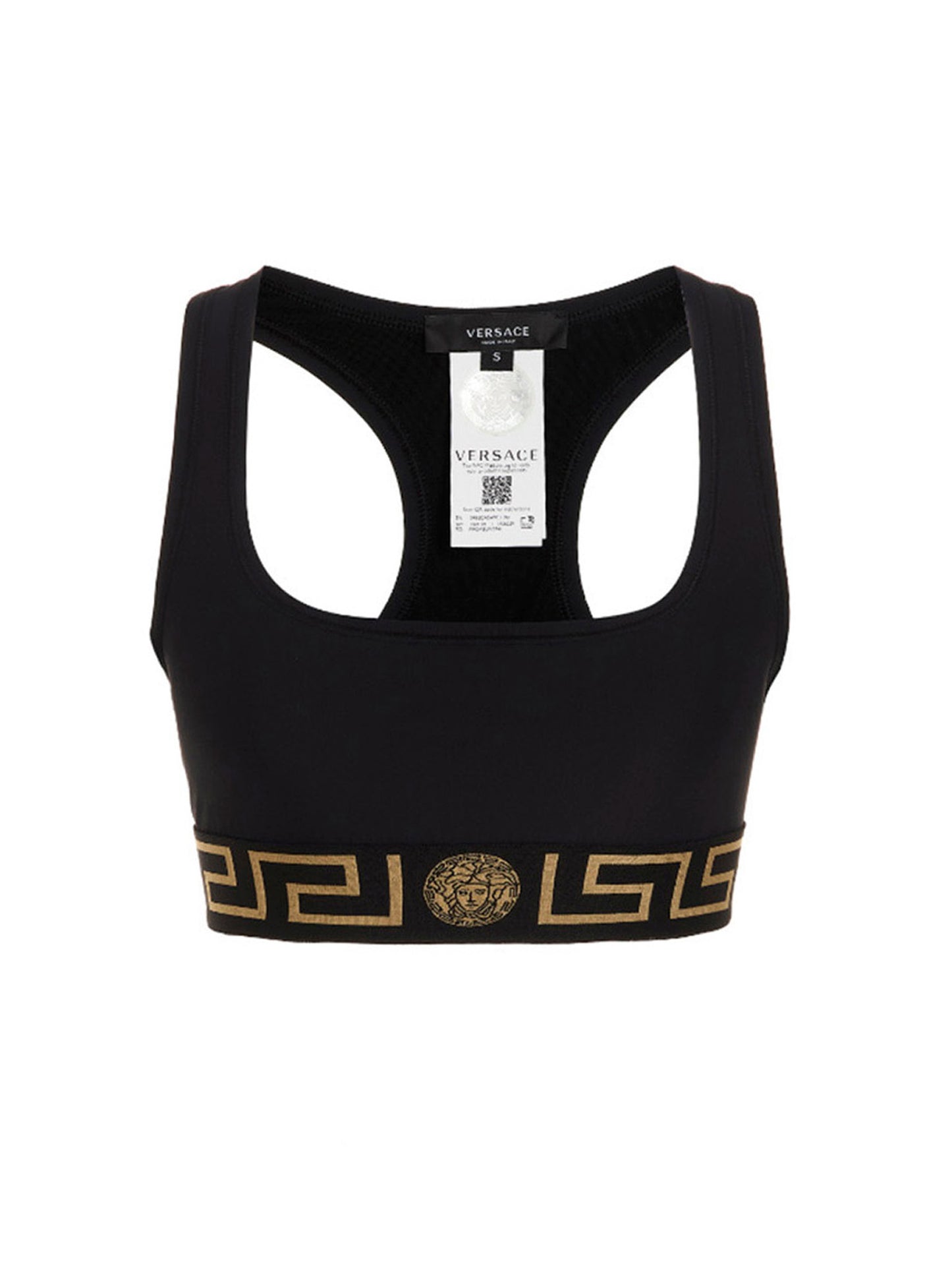 Haut de sport Versace noir en polyamide - Coupe ajustée