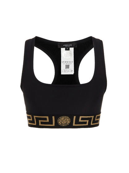 Haut de sport Versace noir en polyamide - Coupe ajustée