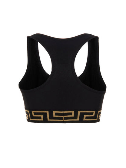 Haut de sport Versace noir en polyamide - Coupe ajustée