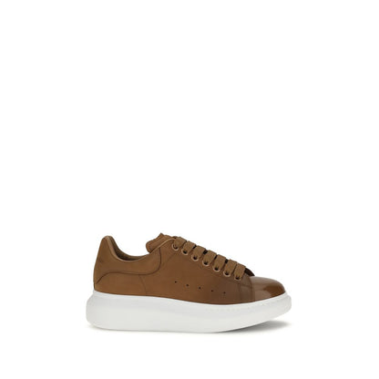 Alexander McQueen Zapatillas Chunky Cuero De Becerro Marrón Bos Taurus