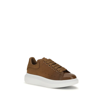 Alexander McQueen Zapatillas Chunky Cuero De Becerro Marrón Bos Taurus