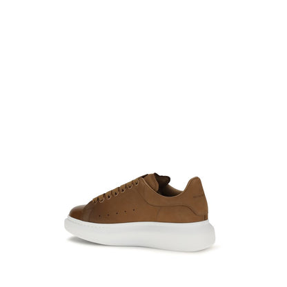 Alexander McQueen Zapatillas Chunky Cuero De Becerro Marrón Bos Taurus