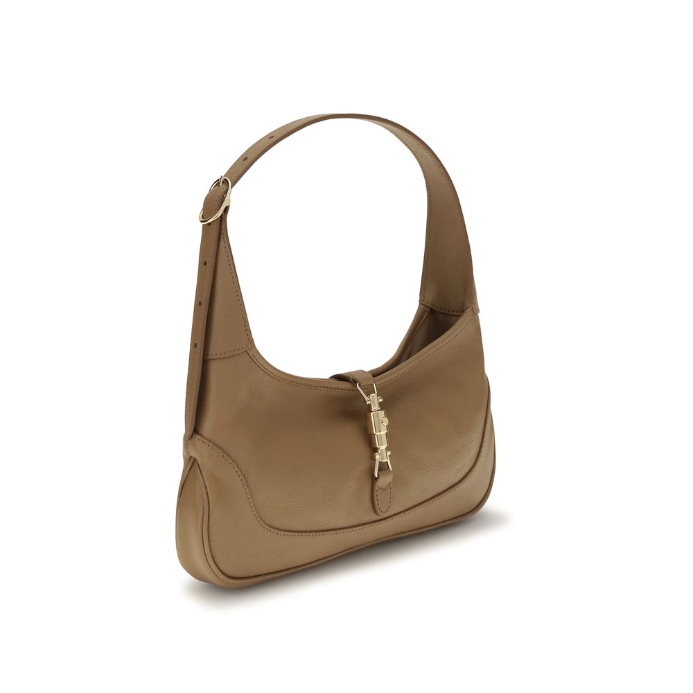 Bolso de mano Gucci de piel de cabra beige