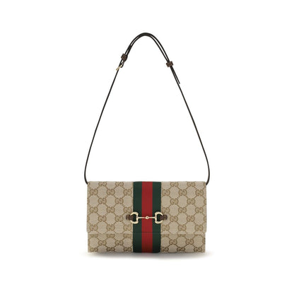Portefeuille Gucci marron en polyester