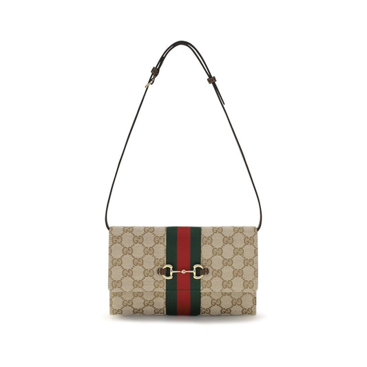 Portefeuille Gucci marron en polyester