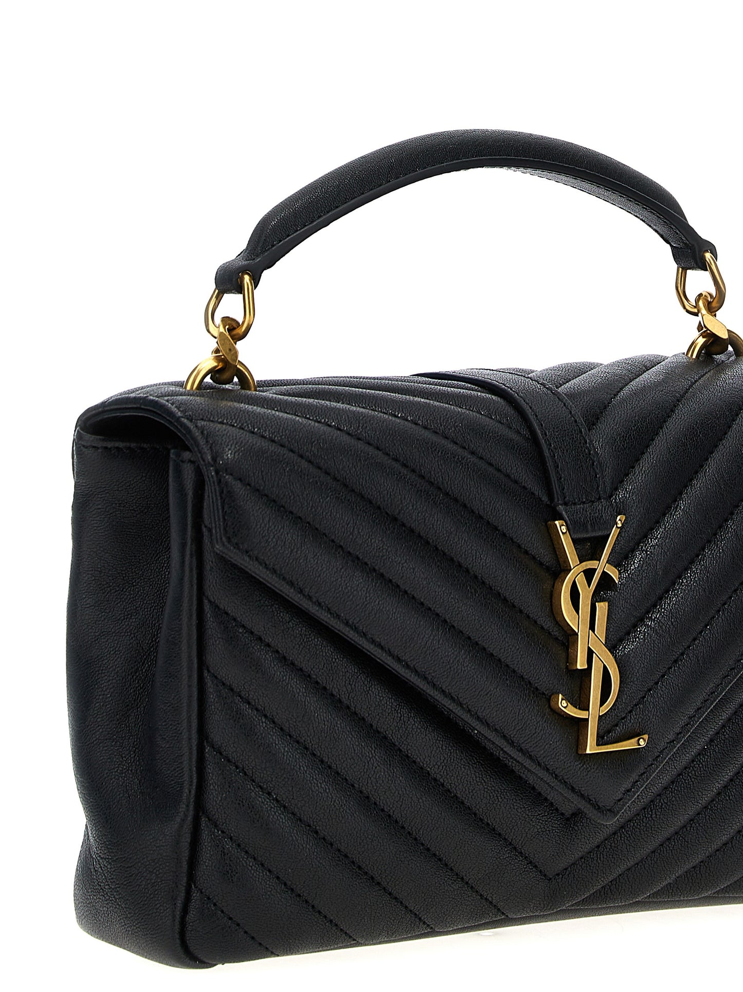 Bandolera Saint Laurent de piel de becerro negra