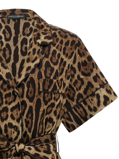 The Dolce & Gabbana Brown Silk Blouse