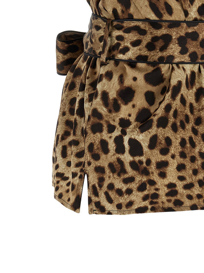 The Dolce & Gabbana Brown Silk Blouse