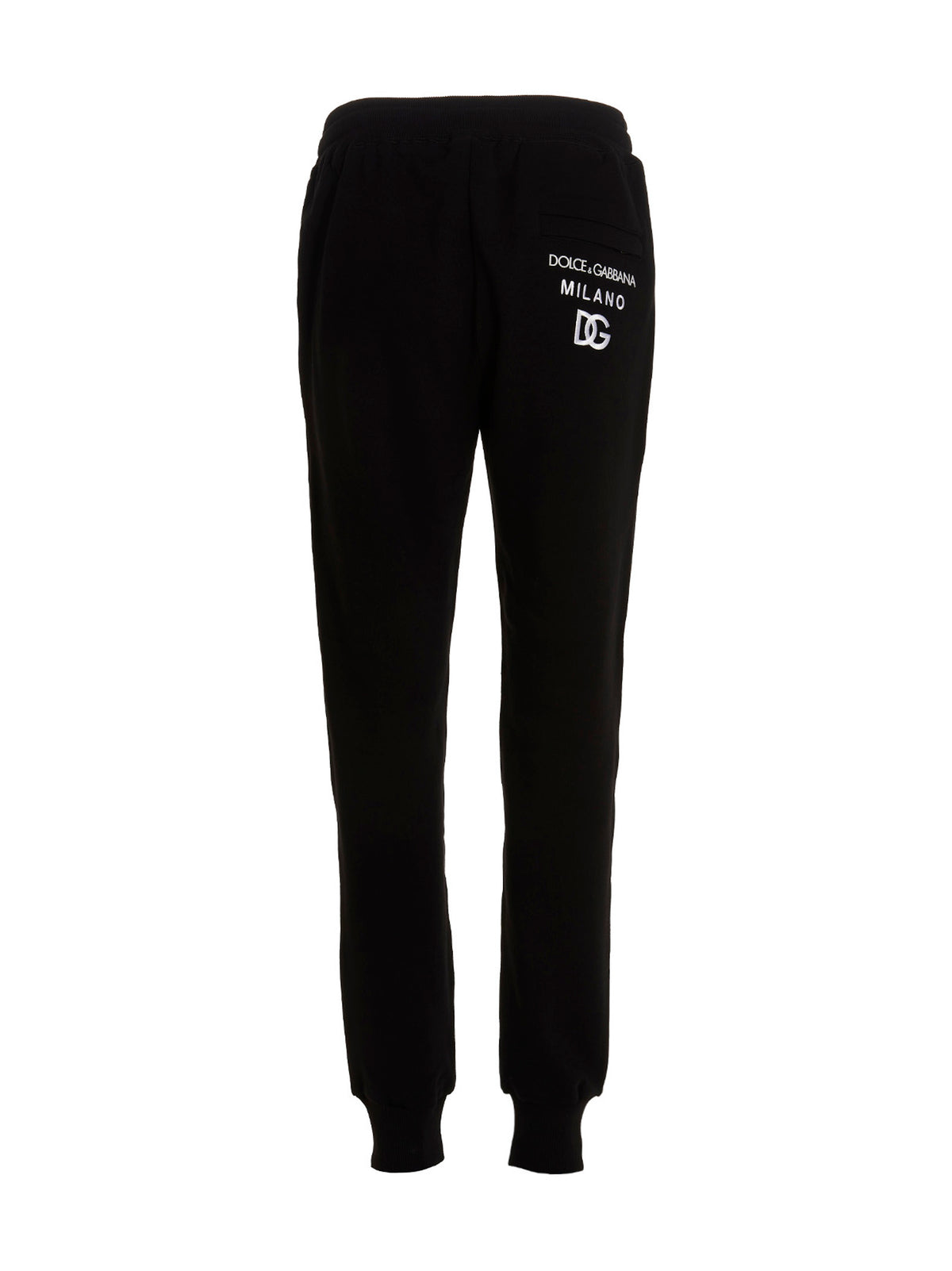 Pantalon de jogging en coton noir sportif Dolce & Gabbana