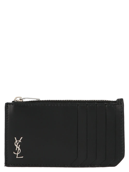 Saint Laurent Black Calfskin Card Holder