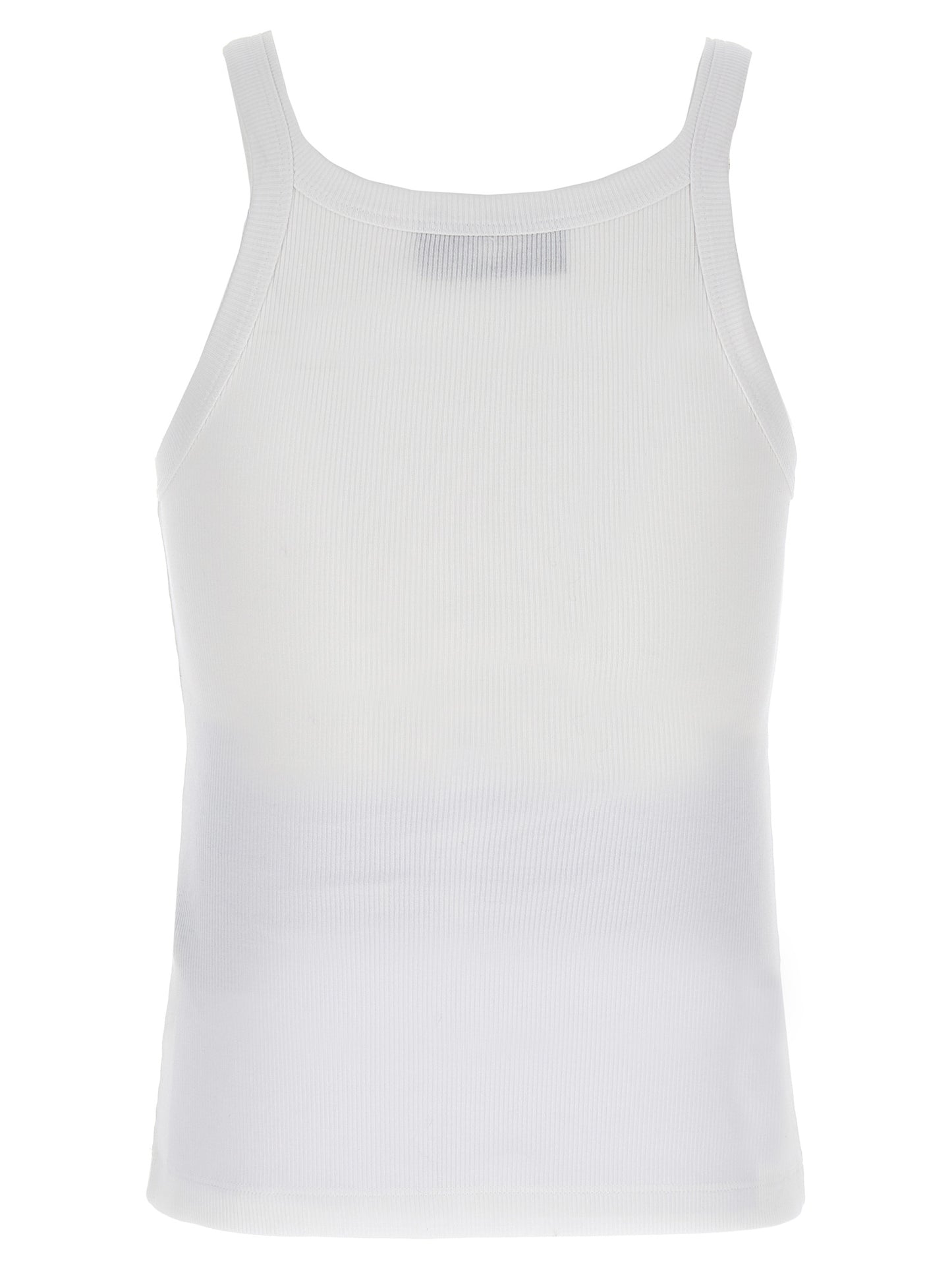 Camiseta sin mangas Fendi de algodón blanco