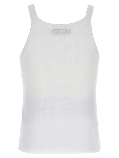 Camiseta sin mangas Fendi de algodón blanco