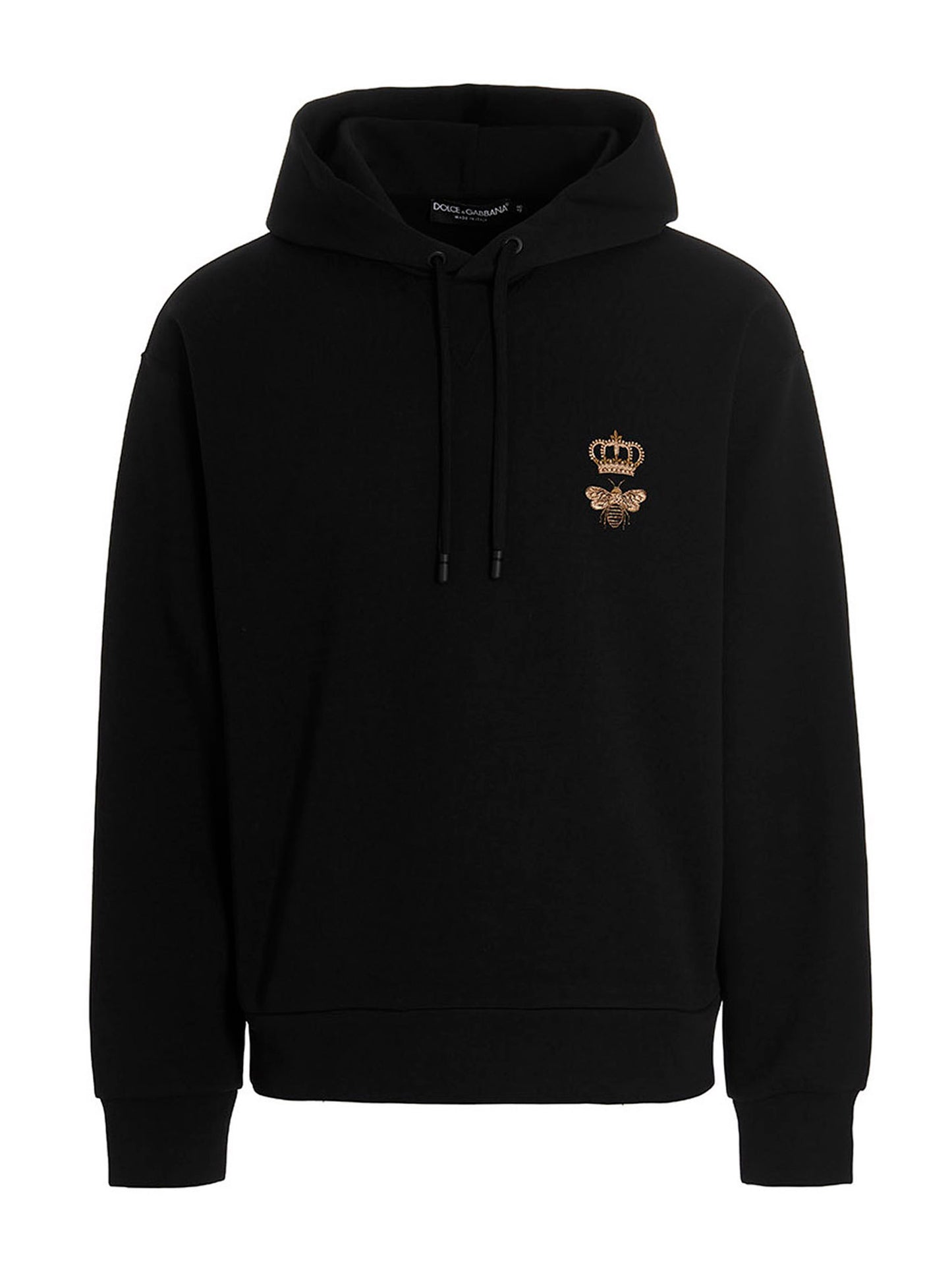 Dolce & Gabbana Black Cotton Sweatshirt For Comfortable Wear