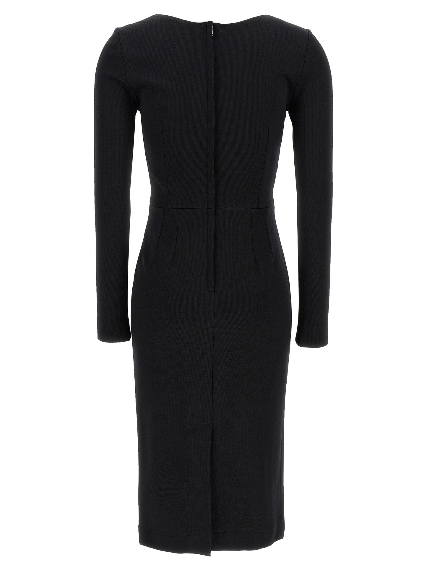 Robe midi noire en viscose Dolce & Gabbana