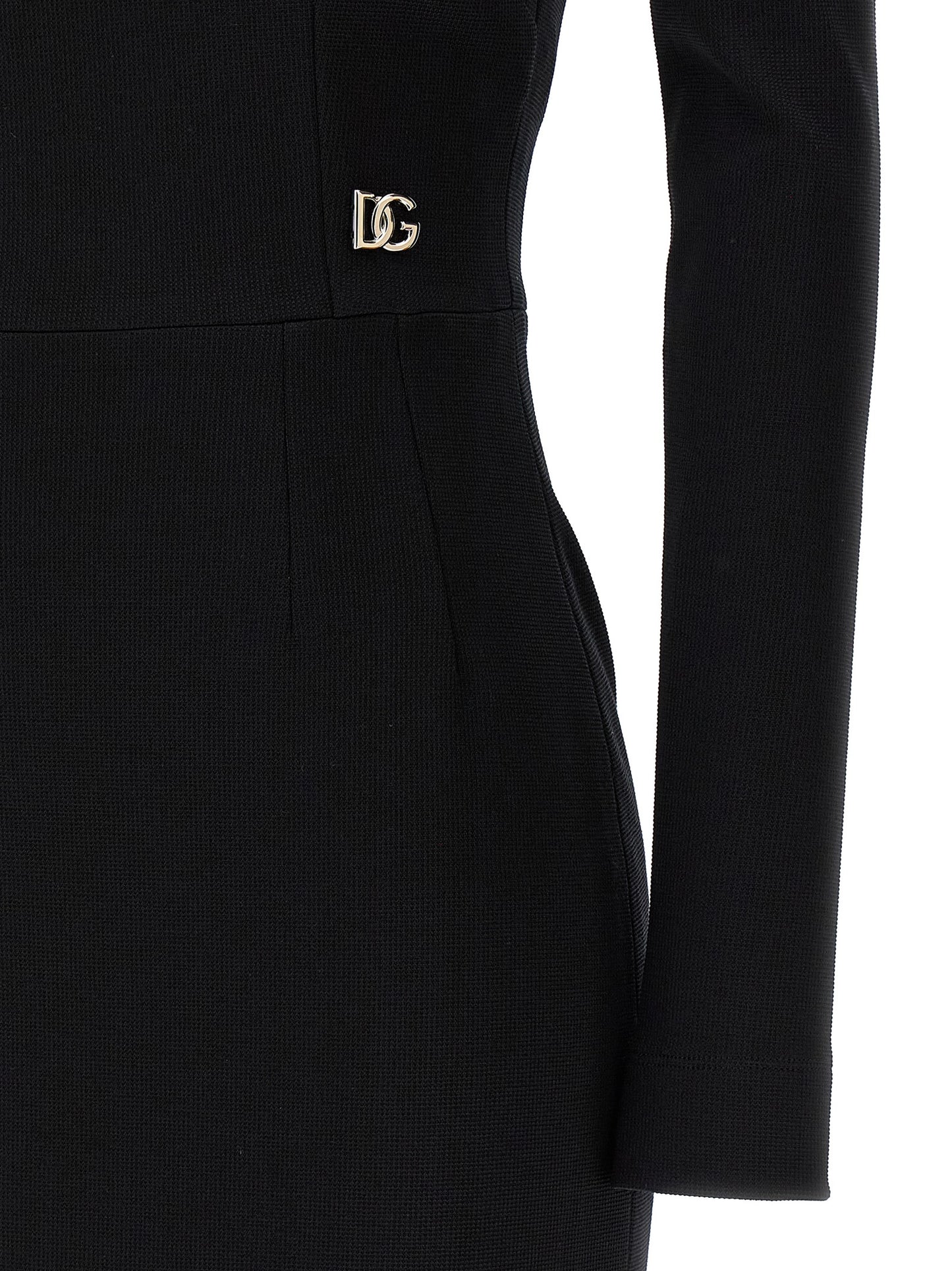 Robe midi noire en viscose Dolce & Gabbana