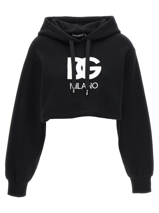 Sudadera con capucha Dolce & Gabbana de algodón negro