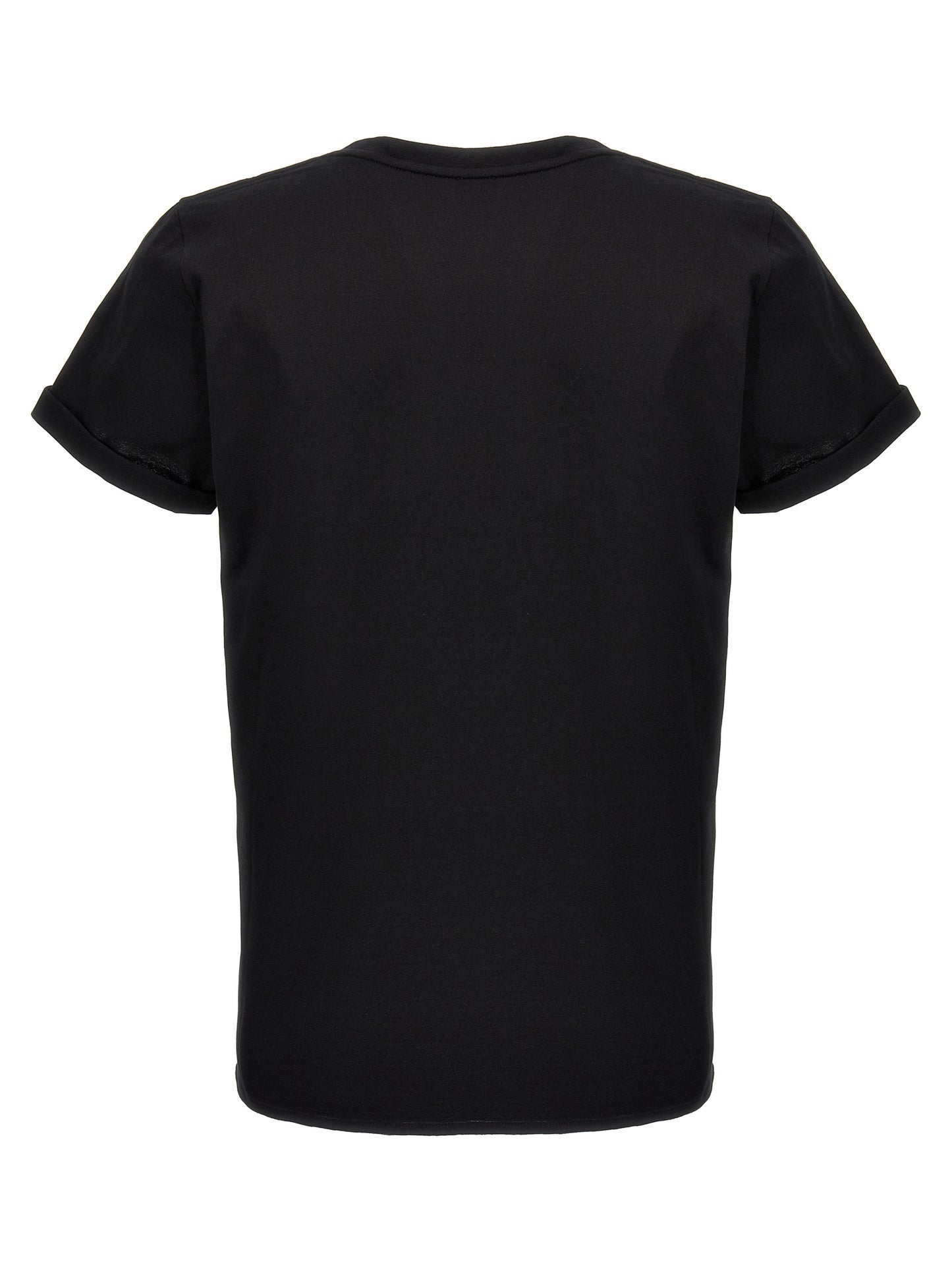 Camiseta Saint Laurent Confeccionada en Algodón Negro