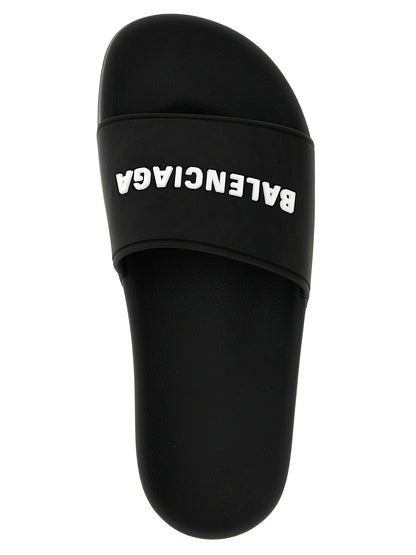 Balenciaga Sandalias Deslizantes De Plástico Bicolor