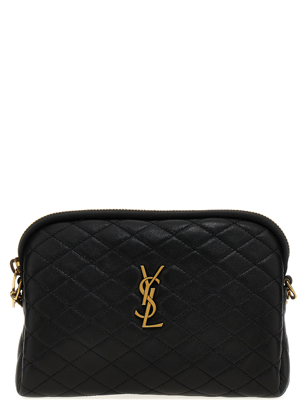 Sac Bandoulière Saint Laurent Gaby En Cuir D'agneau Noir