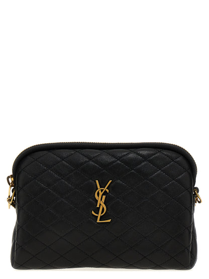 Sac Bandoulière Saint Laurent Gaby En Cuir D'agneau Noir