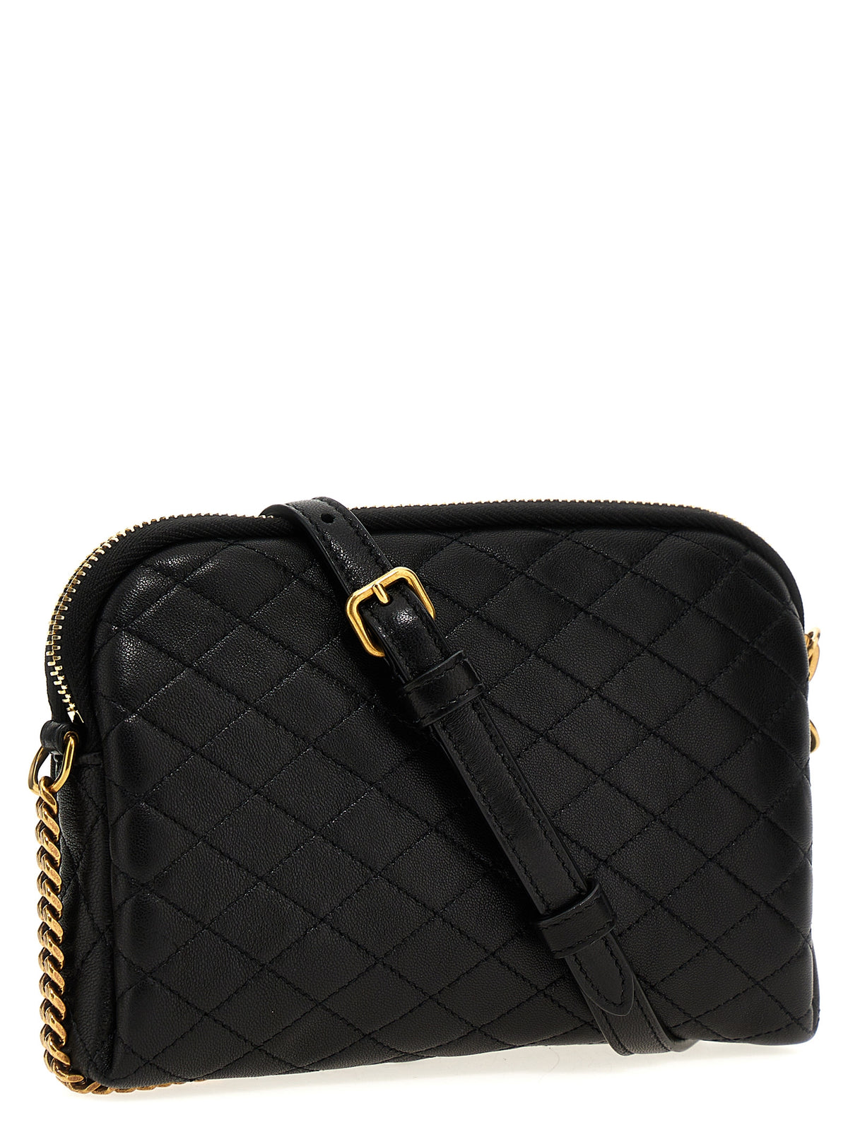 Sac Bandoulière Saint Laurent Gaby En Cuir D'agneau Noir