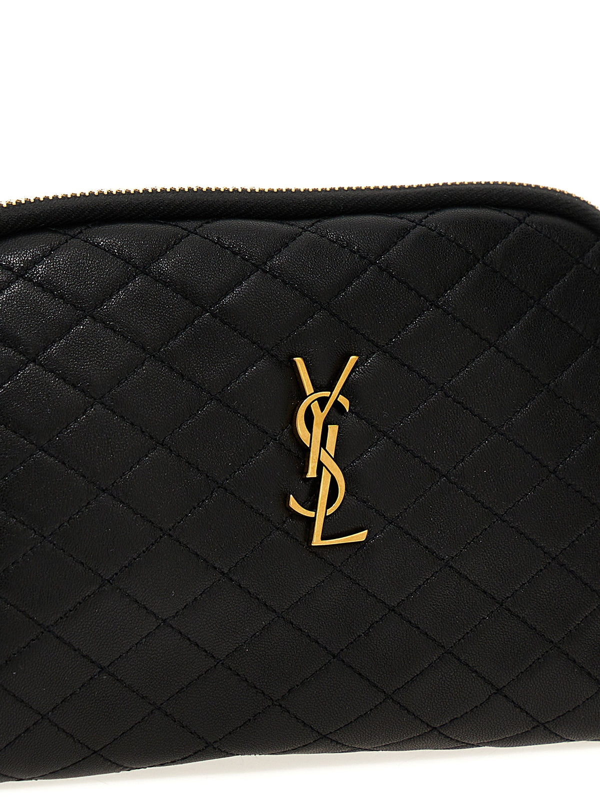 Sac Bandoulière Saint Laurent Gaby En Cuir D'agneau Noir