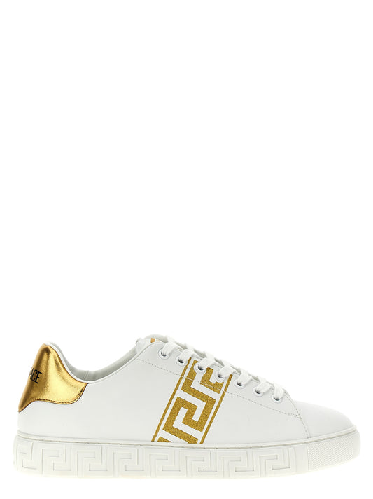 Zapatillas Bajas Versace de Poliamida Dorada