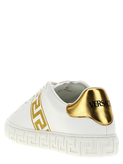 Zapatillas Bajas Versace de Poliamida Dorada