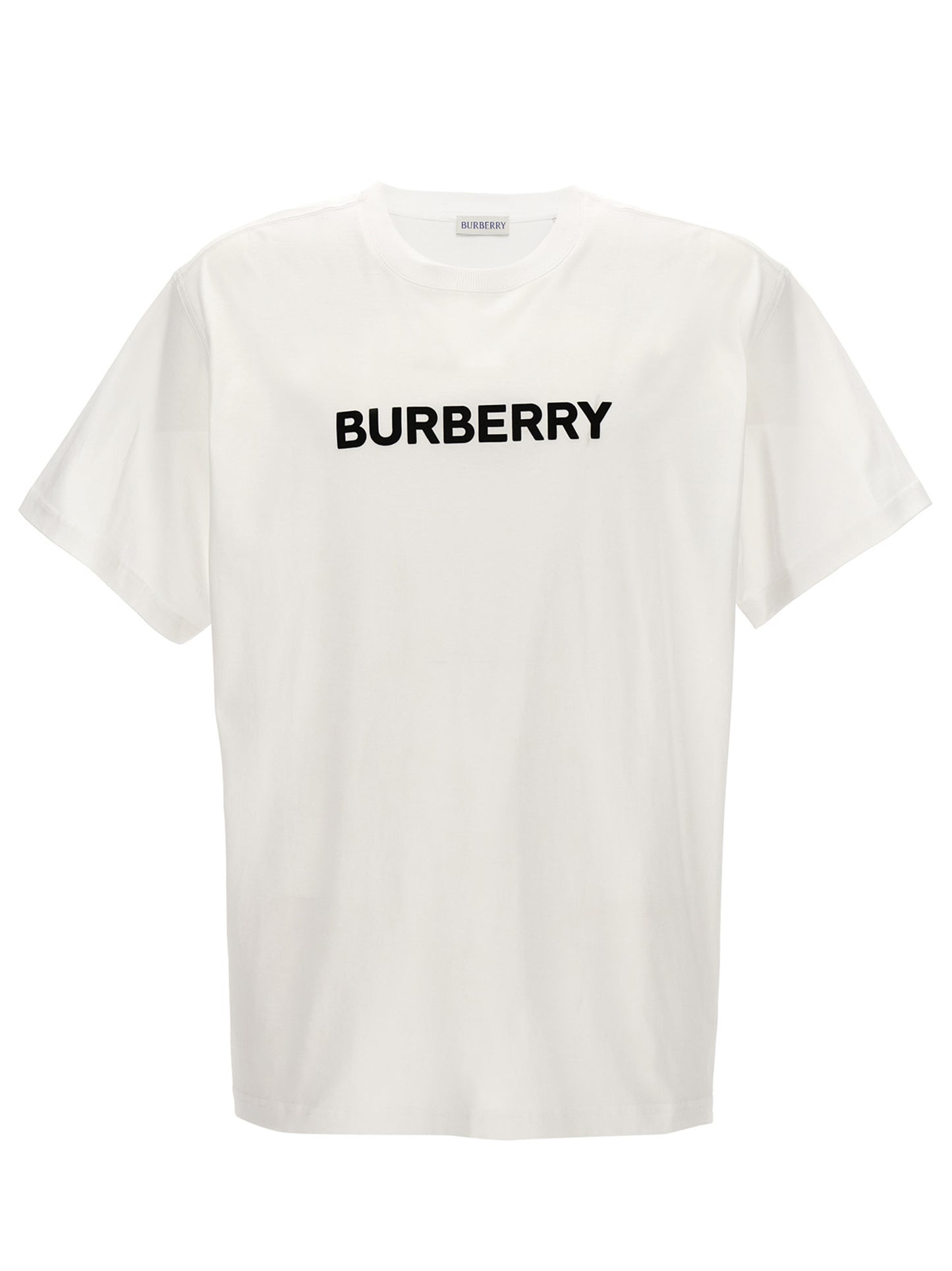 Burberry Camiseta De Algodón - Silueta Definida En Blanco