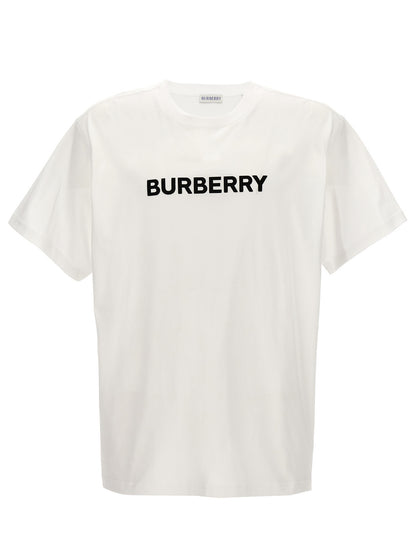 Burberry Camiseta De Algodón - Silueta Definida En Blanco