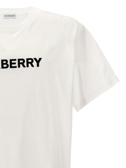 Burberry Camiseta De Algodón - Silueta Definida En Blanco