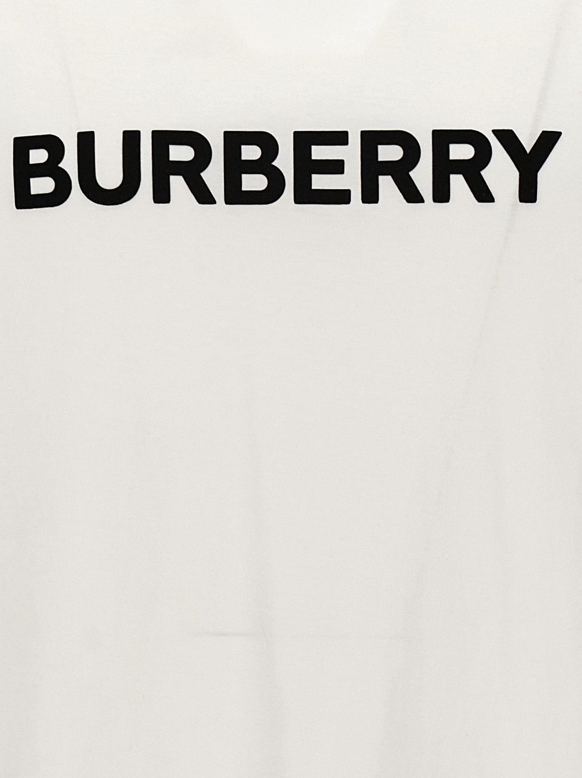Burberry Camiseta De Algodón - Silueta Definida En Blanco