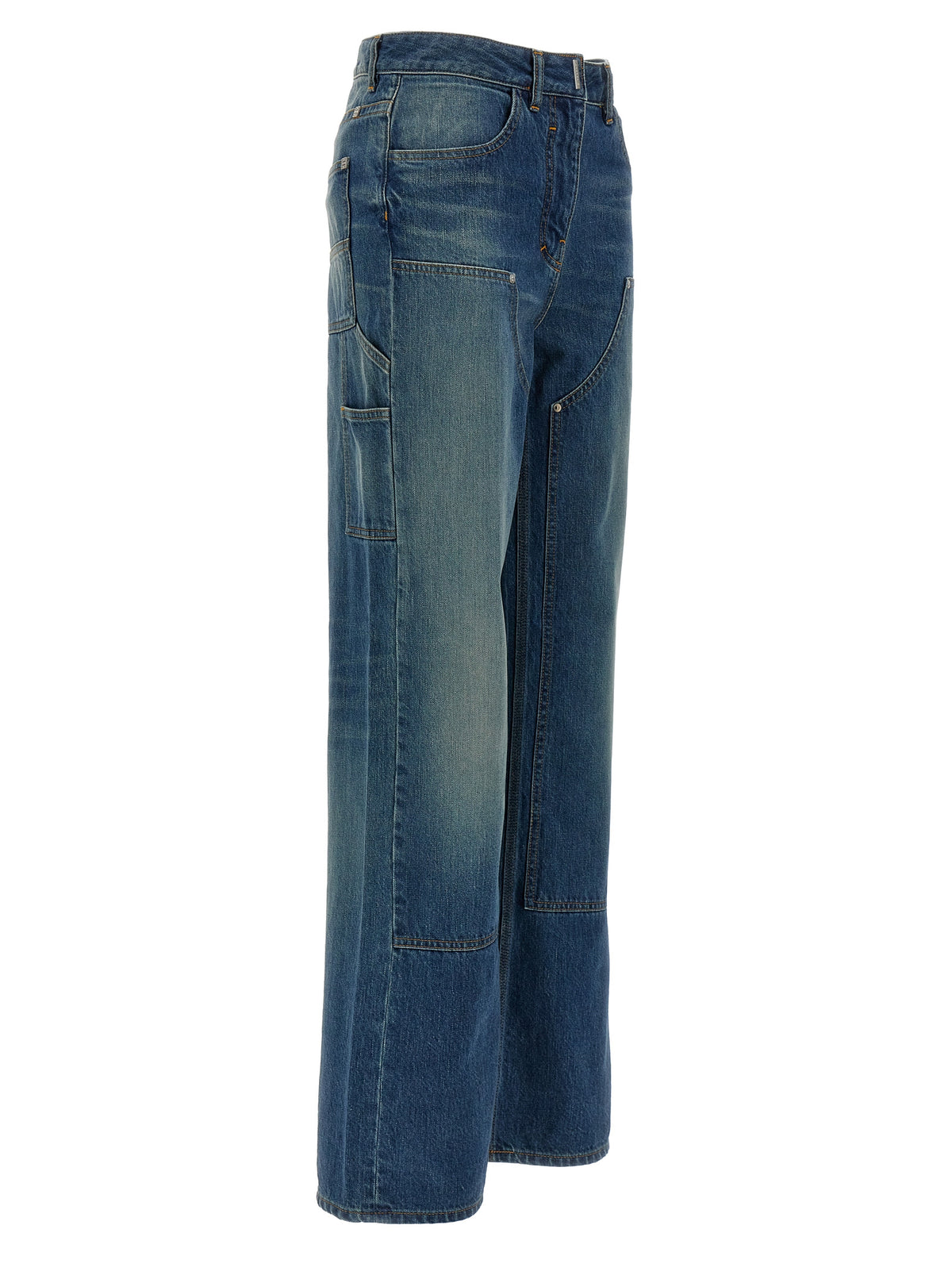 Vaqueros De Algodón Givenchy En Tono Azul Con Corte Flare
