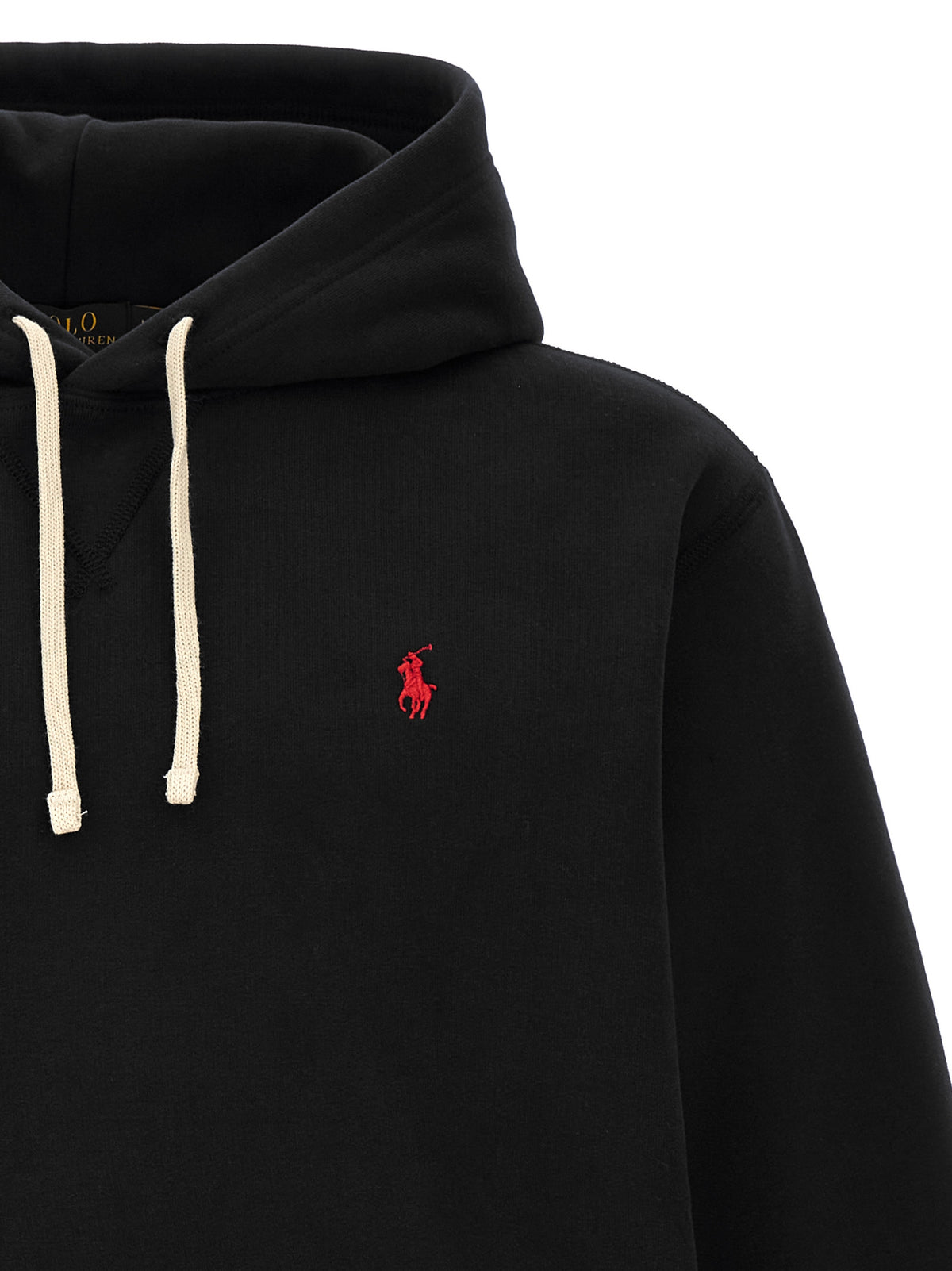 Sudadera De Algodón Negro Clásica Polo Ralph Lauren